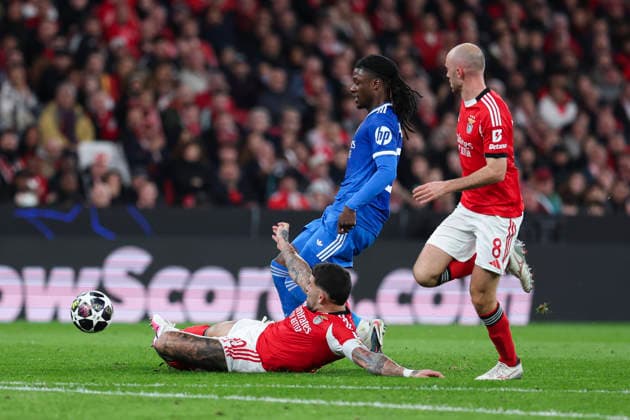 February 17, 2026, Lisbon, Lisbon, Portugal: Nicolas Otamendi of SL Benfica, Eduardo Camavinga of Real Madrid CF and Fredrik Aursnes of SL Benfica in action during the UEFA Champions League 2025 26 League Knockout Play-off First Leg match between SL Benfica and Real Madrid C.F. at Estadio do SL Benfica on February 17, 2026 in Lisbon, Portugal. SL Benfica V Real Madrid C.F. - UEFA Champions League 2025 26 League Knockout Play-Off First Leg  - ZUMAa181 20260217_zaa_a181_158 Copyright: xIrinaxR.xHipolitox