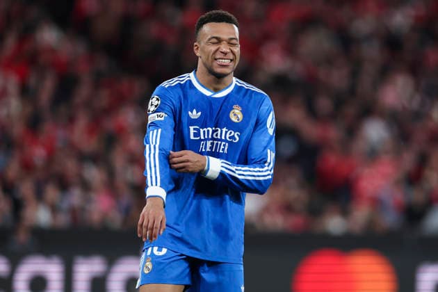February 17, 2026, Lisbon, Lisbon, Portugal: Kylian Mbappe of Real Madrid CF gestures during the UEFA Champions League 2025 26 League Knockout Play-off First Leg match between SL Benfica and Real Madrid C.F. at Estadio do SL Benfica on February 17, 2026 in Lisbon, Portugal. SL Benfica V Real Madrid C.F. - UEFA Champions League 2025 26 League Knockout Play-Off First Leg  - ZUMAa181 20260217_zaa_a181_159 Copyright: xIrinaxR.xHipolitox