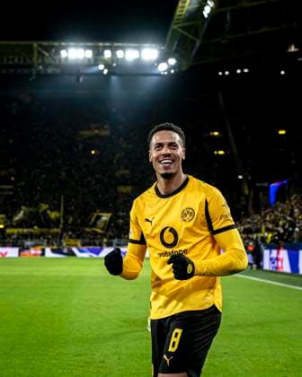 Borussia Dortmund midfielder Felix Nmecha, during the match Borussia Dortmund vs Atalanta BC at the BVB Stadion Dortmund for the Champions League - KO play-offs - 1st leg season 2025-2026 in DORTMUND, Germany on 17 february 2026. (Photo by Stefan Koops EYE4IMAGES DeFodi Images) -