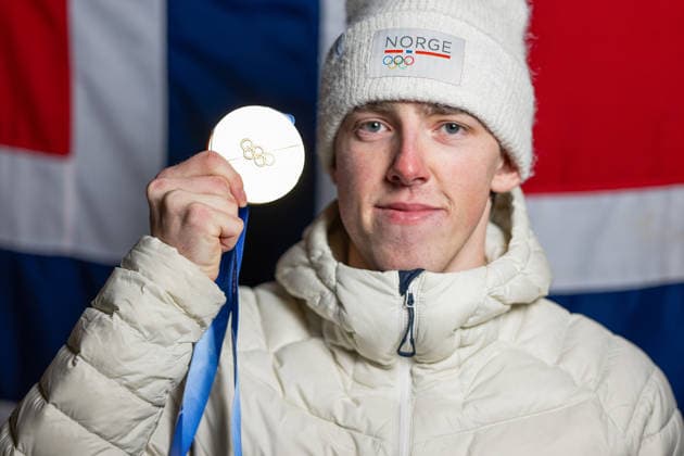 260217 Tormod Frostad of Norway poses with his gold medal after men™s freestyle skiing big air final during day 11 of the 2026 Winter Olympics on February 17, 2026 in Livigno. Photo: Vegard Grott BILDBYRAN kod VG VG0883 bbeng Olympic Games, Olympische Spiele, Olympia, OS olympics winter olympics os ol olympiska spel vinter-os olympiske leker milano cortina 2026 milan cortina 2026 milano cortina 2026 olympic games milano cortina 2026 winter olympic games milano cortina-os milano cortina-ol vinter-ol big air freeskiing freeski freestyle friski finale norway norge jubel *** 260217 Tormod Frostad of Norway poses with his gold medal after men™s freestyle skiing big air final during day 11 of the 2026 Winter Olympics on February 17, 2026 in Livigno Photo Vegard Grott BILDBYRAN kod VG VG0883 bbeng olympic games olympics winter olympics os ol olympiska spel vinter os olympiske leker milano cortina 2026 milan cortina 2026 milano cortina 2026 olympic games milano cortina 2026 winter olympic games milano cortina os milano cortina ol vinter ol big air freeskiing freeski freestyle friski finale norway norge jubel  Copyright: VEGARDxGRoTT BB260217VG072