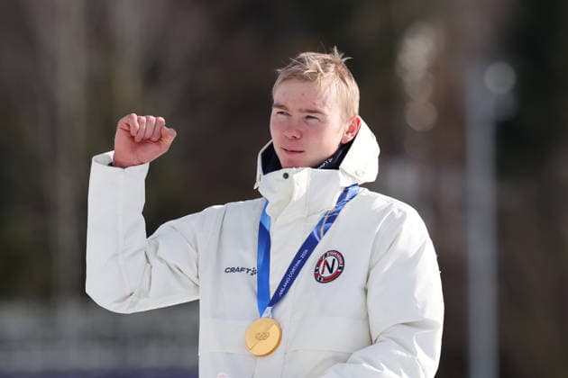 OFTEBRO Jens Luraas (NOR), FEBRUARY 17, 2026 - Nordic Combined : Individual LH 10km Medal ceremony during the Milano Cortina 2026 Olympic Winter games, Winterspiele,Spiele, Summer games at Tesero Cross-Country Skiing Stadium in Tesero, Italy. Noxthirdxpartyxsales  aflo_320292031