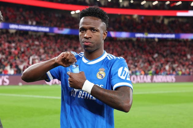 FBL-UEFA Champions League 2025-26 SL Benfica - Real Madrid Vinicius Junior (Real Madrid) before UEFA Champions League 2025-26 KO play-offs match between Lisboa e Benfica and Real Madrid at Estadio da Luz on Thursday 17 February 2026 in Lisbon, Portugal Copyright: JoaquimxFerreira