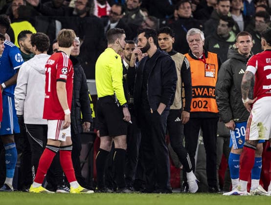 LISBON, PORTUGAL - FEBRUARY 17: <<enter caption here>> during the UEFA Champions League 2025 26 League Knockout Play-off First Leg match between SL Benfica and Real Madrid C.F. at Estadio do SL Benfica on February 17, 2026 in Lisbon, Portugal. (Photo by Ricardo Nogueira Sports Press Photo ) Copyright: xRicardoxNogueira SportsxPressxPhx Sportspressphoto_SPR93939