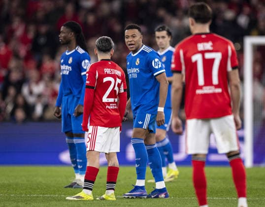 LISBON, PORTUGAL - FEBRUARY 17: <<enter caption here>> during the UEFA Champions League 2025 26 League Knockout Play-off First Leg match between SL Benfica and Real Madrid C.F. at Estadio do SL Benfica on February 17, 2026 in Lisbon, Portugal. (Photo by Ricardo Nogueira Sports Press Photo ) Copyright: xRicardoxNogueira SportsxPressxPhx Sportspressphoto_SPR93941