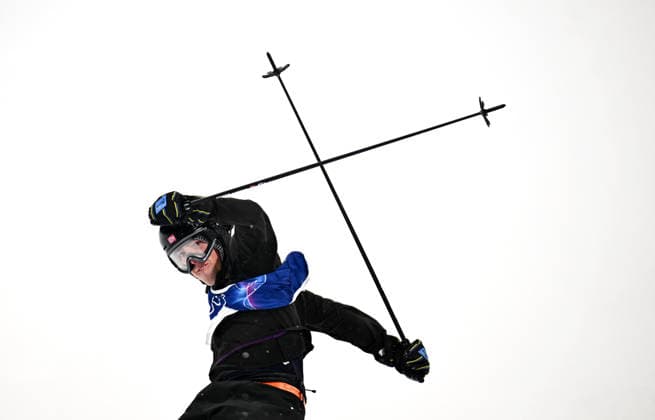 (260218) -- LIVIGNO, Feb. 18, 2026 -- Tormod Frostad of Norway competes during Freestyle Skiing Men s Freeski Big Air Final at the Milan-Cortina 2026 Olympic Winter games, Winterspiele,Spiele, Summer games in Livigno, Italy, Feb. 17, 2026. ) (MICO2026)ITALY-LIVIGNO-OLYMPIC WINTER GAMES-FREESTYLE SKIING-MEN S FREESKI BIG AIR-FINAL ZhangxHongxiang 