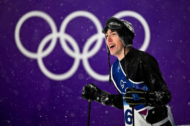 (260218) -- LIVIGNO, Feb. 18, 2026 -- Tormod Frostad of Norway reacts to his score during Freestyle Skiing Men s Freeski Big Air Final at the Milan-Cortina 2026 Olympic Winter games, Winterspiele,Spiele, Summer games in Livigno, Italy, Feb. 17, 2026. ) (MICO2026)ITALY-LIVIGNO-OLYMPIC WINTER GAMES-FREESTYLE SKIING-MEN S FREESKI BIG AIR-FINAL ZhangxHongxiang 