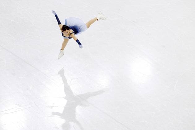Milan Cortina Olympics: Figure skating, Eiskunstlauf Kaori Sakamoto of Japan performs in the women s figure skating short program at the Milan Cortina Olympics at Milano Ice Skating Arena in Milan on Feb. 17, 2026.  A14AA0005298539P
