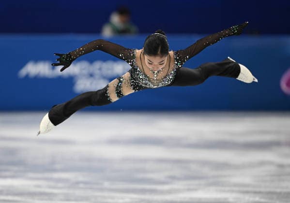 260217 -- MILAN, Feb. 17, 2026 -- Zhang Ruiyang of China competes during the short program match of Figure skating, Eiskunstlauf women single skating at the Milan-Cortina 2026 Olympic Winter games, Winterspiele,Spiele, Summer games in Milan, Italy, Feb. 17, 2026. MICO2026ITALY-MILAN-OLYMPIC WINTER GAMES-FIGURE SKATING-WOMEN SINGLE SKATING-SHORT PROGRAM ChengxMin  (MICO2026)ITALY-MILAN-OLYMPIC WINTER GAMES-FIGURE SKATING-WOMEN SINGLE SKATING-SHORT PROGRAM IMAGO ChengxMin  imago images 0847878862