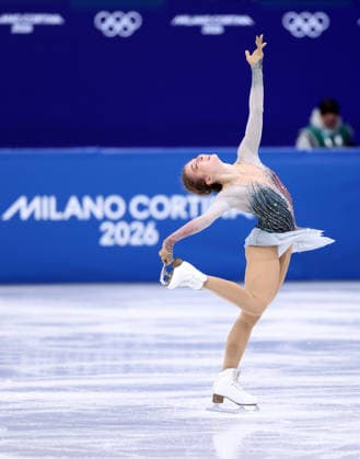 260217 -- MILAN, Feb. 17, 2026 -- Olga Mikutina of Austria competes during the short program match of Figure skating, Eiskunstlauf women single skating at the Milan-Cortina 2026 Olympic Winter games, Winterspiele,Spiele, Summer games in Milan, Italy, Feb. 17, 2026. MICO2026ITALY-MILAN-OLYMPIC WINTER GAMES-FIGURE SKATING-WOMEN SINGLE SKATING-SHORT PROGRAM ChenxYichen  (MICO2026)ITALY-MILAN-OLYMPIC WINTER GAMES-FIGURE SKATING-WOMEN SINGLE SKATING-SHORT PROGRAM IMAGO ChenxYichen  imago images 0847878891