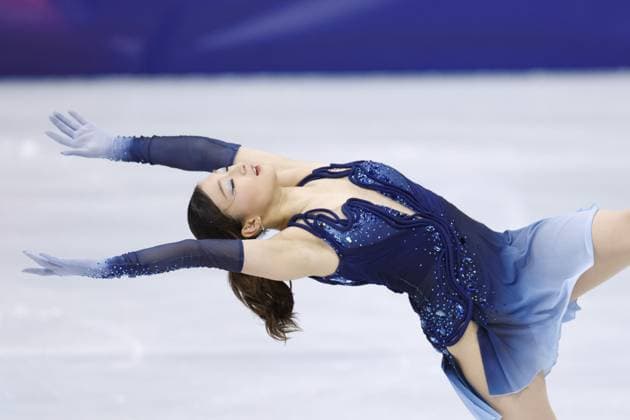 Milan Cortina Olympics: Figure skating, Eiskunstlauf Kaori Sakamoto of Japan performs in the women s figure skating short program at the Milan Cortina Olympics at Milano Ice Skating Arena in Milan on Feb. 17, 2026.  A14AA0005298545P