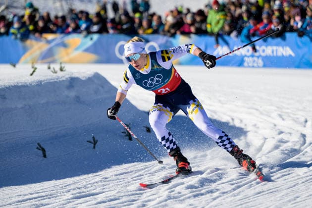260218 Jonna Sundling of Sweden competes in the women s free technique team sprint cross-country skiing qualification during day 12 of the 2026 Winter Olympics on February 18, 2026 in Val di Fiemme. Photo: Maxim Thore BILDBYRAN kod MT MT0993 skidor cross-country skiing langrenn Olympic Games, Olympische Spiele, Olympia, OS olympics winter olympics os ol olympiska spel vinter-os olympiske leker milano cortina 2026 milan cortina 2026 milano cortina 2026 olympic games milano cortina 2026 winter olympic games milano cortina-os milano cortina-ol vinter-ol 12 bbeng teamsprint sweden sverige *** 260218 Jonna Sundling of Sweden competes in the women s free technique team sprint cross country skiing qualification during day 12 of the 2026 Winter Olympics on February 18, 2026 in Val di Fiemme Photo Maxim Thore BILDBYRAN kod MT MT0993 skidor cross country skiing langrenn olympic games olympics winter olympics os ol olympiska spel vinter os olympiske leker milano cortina 2026 milan cortina 2026 milano cortina 2026 olympic games milano cortina 2026 winter olympic games milano cortina os milano cortina ol vinter ol 12 bbeng teamsprint sweden sverige  Copyright: MAXIMxTHORE BB260218MT003