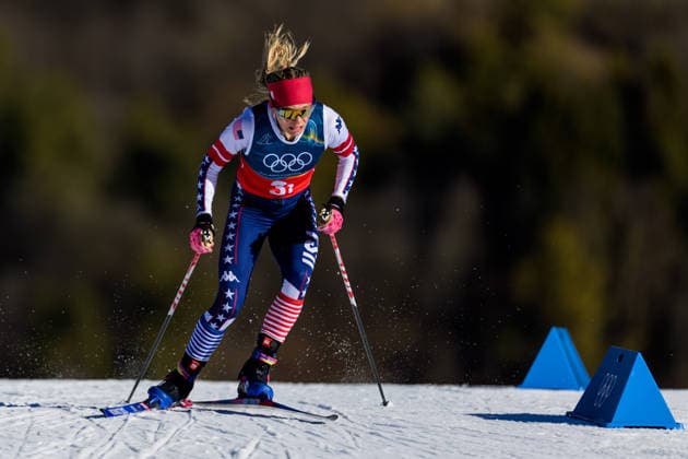 260218 Jessie Diggins of USA competes in the women s free technique team sprint cross-country skiing qualification during day 12 of the 2026 Winter Olympics on February 18, 2026 in Val di Fiemme. Photo: Jon Olav Nesvold BILDBYRAN COP 217 MT0993 skidor cross-country skiing langrenn Olympic Games, Olympische Spiele, Olympia, OS olympics winter olympics os ol olympiska spel vinter-os olympiske leker milano cortina 2026 milan cortina 2026 milano cortina 2026 olympic games milano cortina 2026 winter olympic games milano cortina-os milano cortina-ol vinter-ol 12 bbeng teamsprint *** 260218 Jessie Diggins of USA competes in the women s free technique team sprint cross country skiing qualification during day 12 of the 2026 Winter Olympics on February 18, 2026 in Val di Fiemme Photo Jon Olav Nesvold BILDBYRAN COP 217 MT0993 skiing cross country skiing cross country olympic games olympics winter olympics os ol olympic games winter os olympic games milano cortina 2026 milan cortina 2026 milano cortina 2026 olympic games milano cortina 2026 winter olympic games milano cortina os milano cortina ol winter ol 12 bbeng team sprint  Copyright: JONxOLAVxNESVOLD BB260218JE003