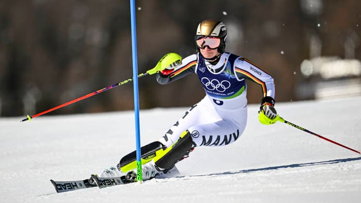 OLYMPICS - Winter Olympic Games, Olympische Spiele, Olympia, OS Milano Cortina 2026 CORTINA D AMPEZZO,ITALY,18.FEB.26 - OLYMPICS, ALPINE SKIING - Winter Olympic Games Milano Cortina 2026, slalom, women. Image shows Lena Duerr (GER).  GEPAxpictures xAlexanderxSolc