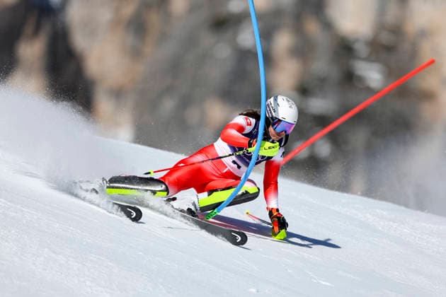 OLYMPICS - Winter Olympic Games, Olympische Spiele, Olympia, OS Milano Cortina 2026 CORTINA D AMPEZZO,ITALY,18.FEB.26 - OLYMPICS, ALPINE SKIING - Winter Olympic Games Milano Cortina 2026, slalom, women. Image shows Wendy Holdener (SUI).  GEPAxpictures xMaticxKlansek