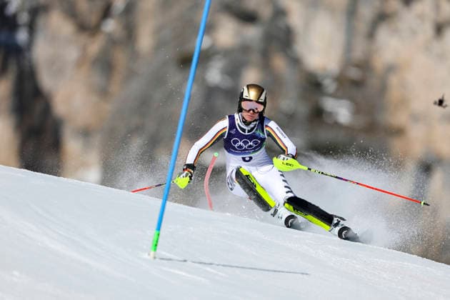 OLYMPICS - Winter Olympic Games, Olympische Spiele, Olympia, OS Milano Cortina 2026 CORTINA D AMPEZZO,ITALY,18.FEB.26 - OLYMPICS, ALPINE SKIING - Winter Olympic Games Milano Cortina 2026, slalom, women. Image shows Lena Duerr (GER).  GEPAxpictures xMaticxKlansek