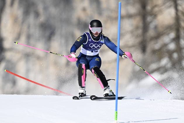 CORTINA, ITALY 20260218 Sweden s Cornelia Öhlund during the first run of the women s slalom in Cortina during the Winter Olympics in Milan Cortina, Italy. *** The image is included in the SPORTS PACKAGE. For others PAYMENT IMAGE *** CORTINA ITALY x10050x *** CORTINA, ITALY 20260218 Sweden s Cornelia Öhlund during the first run of the women s slalom in Cortina during the Winter Olympics in Milan Cortina, Italy The image is included in the SPORTS PACKAGE For others PAYMENT IMAGE CORTINA ITALY x10050x  Copyright: xPontusxLundahl TTx 2026 OLYMPICS ALPINE WOMEN S SLALOM