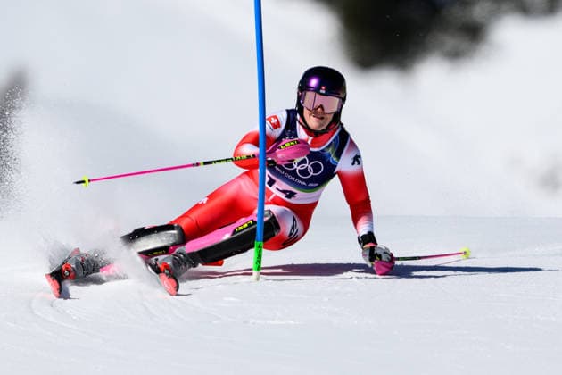 260218 Melanie Meillard of Switzerland competes in women s alpine skiing slalom during day 12 of the 2026 Winter Olympics on February 18, 2026 in Cortina. Photo: Joel Marklund BILDBYRAN kod JM JM0797 bbeng alpint alpine skiing Olympic Games, Olympische Spiele, Olympia, OS olympics winter olympics os ol olympiska spel vinter-os olympiske leker milano cortina 2026 milan cortina 2026 milano cortina 2026 olympic games milano cortina 2026 winter olympic games milano cortina-os milano cortina-ol vinter-ol slalam dam *** 260218 Melanie Meillard of Switzerland competes in women s alpine skiing slalom during day 12 of the 2026 Winter Olympics on February 18, 2026 in Cortina Photo Joel Marklund BILDBYRAN kod JM JM0797 bbeng alpint alpine skiing olympic games olympics winter olympics os ol olympiska spel vinter os olympiske leker milano cortina 2026 milan cortina 2026 milano cortina 2026 olympic games milano cortina 2026 winter olympic games milano cortina os milano cortina ol vinter ol slalam dam  Copyright: JOELxMARKLUND BB260218JM028