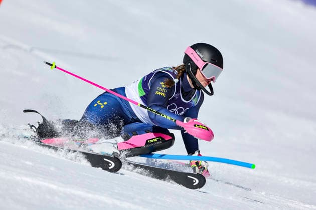OLYMPICS - Winter Olympic Games, Olympische Spiele, Olympia, OS Milano Cortina 2026 CORTINA D AMPEZZO,ITALY,18.FEB.26 - OLYMPICS, ALPINE SKIING - Winter Olympic Games Milano Cortina 2026, slalom, women. Image shows Cornelia Oehlund (SWE).  GEPAxpictures xMaticxKlansek