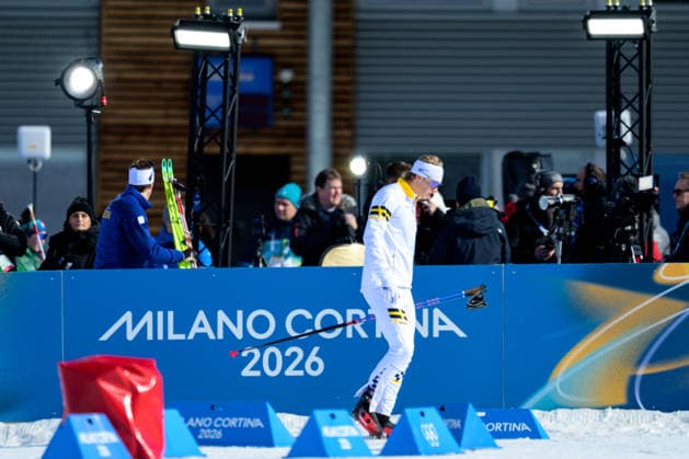 260218 Johan Häggström of Sweden and Edvin Anger of Sweden competes in the men s free technique team sprint cross-country skiing qualification during day 12 of the 2026 Winter Olympics on February 18, 2026 in Val di Fiemme. Photo: Maxim Thore BILDBYRAN kod MT MT0994 skidor cross-country skiing langrenn Olympic Games, Olympische Spiele, Olympia, OS olympics winter olympics os ol olympiska spel vinter-os olympiske leker milano cortina 2026 milan cortina 2026 milano cortina 2026 olympic games milano cortina 2026 winter olympic games milano cortina-os milano cortina-ol vinter-ol 12 bbeng teamsprint sweden sverige *** 260218 Johan Häggström of Sweden and Edvin Anger of Sweden competes in the men s free technique team sprint cross country skiing qualification during day 12 of the 2026 Winter Olympics on February 18, 2026 in Val di Fiemme Photo Maxim Thore BILDBYRAN kod MT MT0994 skidor cross country skiing langrenn olympic games olympics winter olympics os ol olympiska spel vinter os olympiske leker milano cortina 2026 milan cortina 2026 milano cortina 2026 olympic games milano cortina 2026 winter olympic games milano cortina os milano cortina ol vinter ol 12 bbeng teamsprint sweden sverige  Copyright: MAXIMxTHORE BB260218MT043