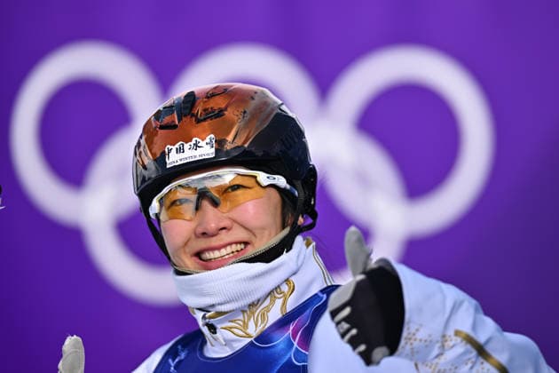 (260218) -- LIVIGNO, Feb. 18, 2026 -- Xu Mengtao of China reacts during the freestyle skiing women s aerials qualification 1 at the Milan-Cortina 2026 Olympic Winter games, Winterspiele,Spiele, Summer games in Livigno, Italy, Feb. 18, 2026. ) (MICO2026)ITALY-LIVIGNO-OLYMPIC WINTER GAMES-FREESTYLE SKIING-WOMEN S AERIALS-QUALIFICATION ZhangxHongxiang 
