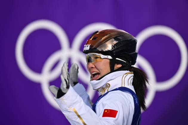 (260218) -- LIVIGNO, Feb. 18, 2026 -- Xu Mengtao of China reacts during the freestyle skiing women s aerials qualification 1 at the Milan-Cortina 2026 Olympic Winter games, Winterspiele,Spiele, Summer games in Livigno, Italy, Feb. 18, 2026. ) (MICO2026)ITALY-LIVIGNO-OLYMPIC WINTER GAMES-FREESTYLE SKIING-WOMEN S AERIALS-QUALIFICATION ZhangxHongxiang 