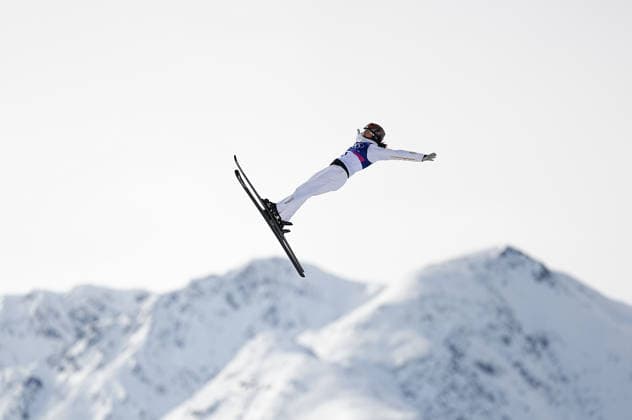 (260218) -- LIVIGNO, Feb. 18, 2026 -- Xu Mengtao of China competes during the freestyle skiing women s aerials qualification 1 at the Milan-Cortina 2026 Olympic Winter games, Winterspiele,Spiele, Summer games in Livigno, Italy, Feb. 18, 2026. ) (MICO2026)ITALY-LIVIGNO-OLYMPIC WINTER GAMES-FREESTYLE SKIING-WOMEN S AERIALS-QUALIFICATION WuxHuiwo 