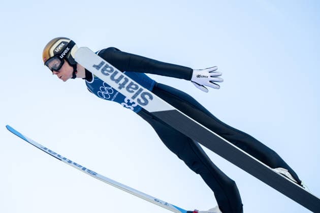 OLYMPICS - Winter Olympic Games, Olympische Spiele, Olympia, OS Milano Cortina 2026 PREDAZZO,ITALY,18.FEB.26 - OLYMPICS, NORDIC SKIING, NORDIC COMBINED, Ski jumping, Skispringen, Ski, nordisch - Winter Olympic Games Milano Cortina 2026, large hill, training. Image shows Einar Luraas Oftebro (NOR).  GEPAxpictures xOliverxLerch