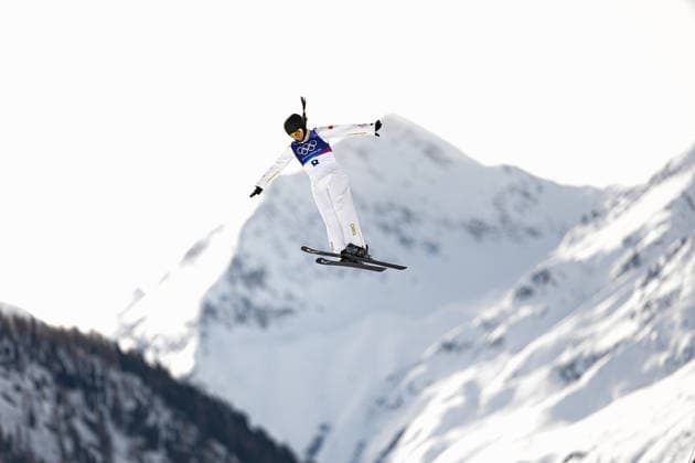 (260218) -- LIVIGNO, Feb. 18, 2026 -- Chen Meiting of China competes during the freestyle skiing women s aerials qualification 1 at the Milan-Cortina 2026 Olympic Winter games, Winterspiele,Spiele, Summer games in Livigno, Italy, Feb. 18, 2026. ) (MICO2026)ITALY-LIVIGNO-OLYMPIC WINTER GAMES-FREESTYLE SKIING-WOMEN S AERIALS-QUALIFICATION WuxHuiwo 