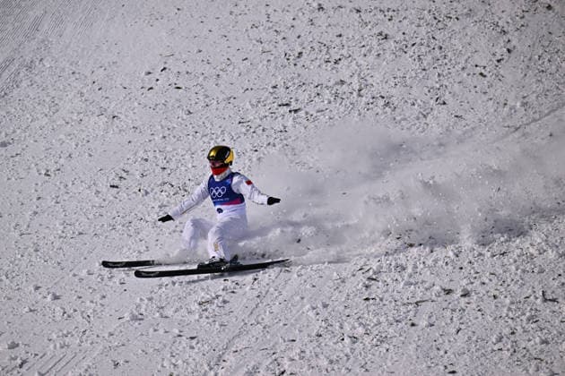 (260218) -- LIVIGNO, Feb. 18, 2026 -- Kong Fanyu of China competes during the freestyle skiing women s aerials qualification 1 at the Milan-Cortina 2026 Olympic Winter games, Winterspiele,Spiele, Summer games in Livigno, Italy, Feb. 18, 2026. ) (MICO2026)ITALY-LIVIGNO-OLYMPIC WINTER GAMES-FREESTYLE SKIING-WOMEN S AERIALS-QUALIFICATION ZhangxHongxiang 