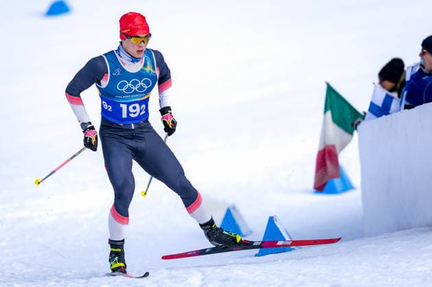 OLYMPICS - Winter Olympic Games, Olympische Spiele, Olympia, OS Milano Cortina 2026 TESERO,ITALY,18.FEB.26 - OLYMPICS, NORDIC SKIING, CROSS COUNTRY SKIING - Winter Olympic Games Milano Cortina 2026, team sprint free, men, women, qualification. Image shows Minglin Li (CHN).  GEPAxpictures xMatthiasxTrinkl