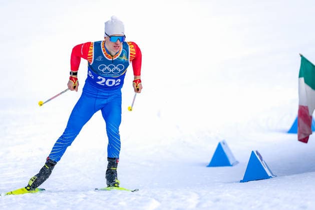 OLYMPICS - Winter Olympic Games, Olympische Spiele, Olympia, OS Milano Cortina 2026 TESERO,ITALY,18.FEB.26 - OLYMPICS, NORDIC SKIING, CROSS COUNTRY SKIING - Winter Olympic Games Milano Cortina 2026, team sprint free, men, women, qualification. Image shows Gabriel Cojocaru (ROU).  GEPAxpictures xMatthiasxTrinkl