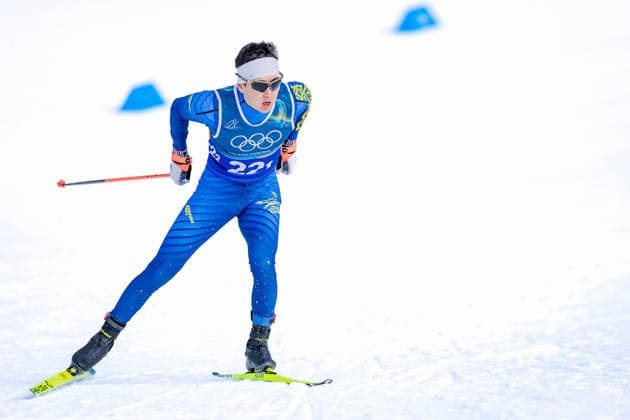OLYMPICS - Winter Olympic Games, Olympische Spiele, Olympia, OS Milano Cortina 2026 TESERO,ITALY,18.FEB.26 - OLYMPICS, NORDIC SKIING, CROSS COUNTRY SKIING - Winter Olympic Games Milano Cortina 2026, team sprint free, men, women, qualification. Image shows Nail Bashmakov (KAZ).  GEPAxpictures xMatthiasxTrinkl