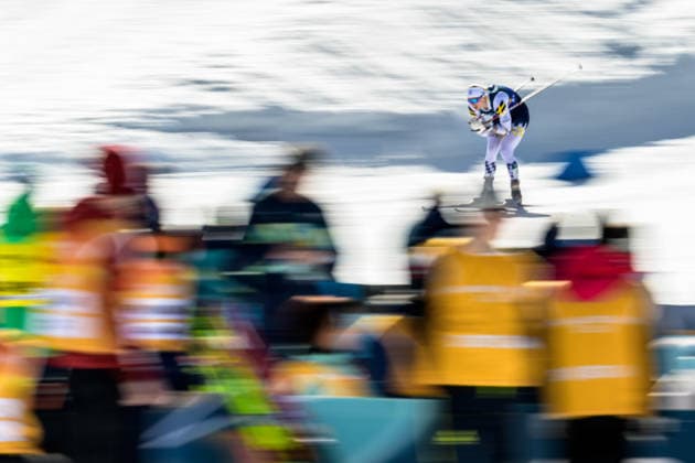 260218 Maja Dahlqvist of Sweden competes in the women s free technique team sprint cross-country skiing final during day 12 of the 2026 Winter Olympics on February 18, 2026 in Val di Fiemme. Photo: Maxim Thore BILDBYRAN kod MT MT0993 skidor cross-country skiing langrenn Olympic Games, Olympische Spiele, Olympia, OS olympics winter olympics os ol olympiska spel vinter-os olympiske leker milano cortina 2026 milan cortina 2026 milano cortina 2026 olympic games milano cortina 2026 winter olympic games milano cortina-os milano cortina-ol vinter-ol 12 bbeng teamsprint sweden sverige *** 260218 Maja Dahlqvist of Sweden competes in the women s free technique team sprint cross country skiing final during day 12 of the 2026 Winter Olympics on February 18, 2026 in Val di Fiemme Photo Maxim Thore BILDBYRAN kod MT MT0993 skidor cross country skiing langrenn olympic games olympics winter olympics os ol olympiska spel vinter os olympiske leker milano cortina 2026 milan cortina 2026 milano cortina 2026 olympic games milano cortina 2026 winter olympic games milano cortina os milano cortina ol vinter ol 12 bbeng teamsprint sweden sverige  Copyright: MAXIMxTHORE BB260218MT054