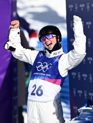 2026 WINTER Olympic Games, Olympische Spiele, Olympia, OS Sidney Stephens of Australia reacts following her 2nd run in the Women™s Aerials qualifiers at Livigno Snow Park on day 11 of the 2026 Milano Cortina Winter Olympic Games in Italy, Wednesday, February 18, 2026. ( NO ARCHIVING, EDITORIAL USE ONLY LIVIGNO SONDRIO ITALY  Copyright: xDANxHIMBRECHTSx 20260218170755672642