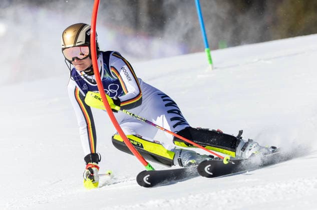 February 18, 2026, Cortina D ampezzo, Lombardy, Italy: Lena Duerr of Germany in the Women s Slalom at Tofane Alpine Skiing Centre for the Milano Cortina 2026 Winter Olympics. Cortina D ampezzo Italy - ZUMAsc5_ 20260218_oly_sc5_005 Copyright: xErichxSchlegelx