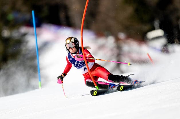 OLYMPICS - Winter Olympic Games, Olympische Spiele, Olympia, OS Milano Cortina 2026 CORTINA D AMPEZZO,ITALY,18.FEB.26 - OLYMPICS, ALPINE SKIING - Winter Olympic Games Milano Cortina 2026, slalom, women. Image shows Katharina Truppe (AUT).  GEPAxpictures xAlexanderxSolc