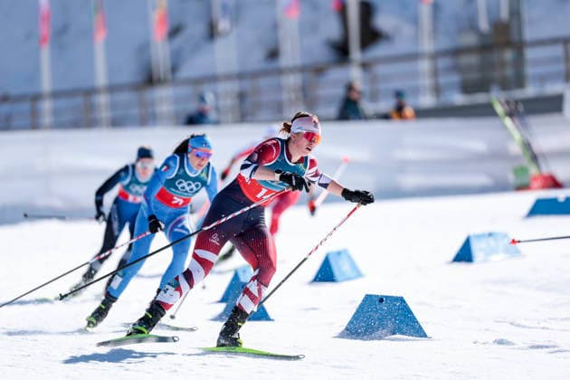 OLYMPICS - Winter Olympic Games, Olympische Spiele, Olympia, OS Milano Cortina 2026 TESERO,ITALY,18.FEB.26 - OLYMPICS, NORDIC SKIING, CROSS COUNTRY SKIING - Winter Olympic Games Milano Cortina 2026, team sprint free, men, women, final. Image shows Heidi Bucher (AUT).  GEPAxpictures xMatthiasxTrinkl