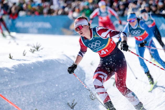 OLYMPICS - Winter Olympic Games, Olympische Spiele, Olympia, OS Milano Cortina 2026 TESERO,ITALY,18.FEB.26 - OLYMPICS, NORDIC SKIING, CROSS COUNTRY SKIING - Winter Olympic Games Milano Cortina 2026, team sprint free, men, women, final. Image shows Heidi Bucher (AUT).  GEPAxpictures xMatthiasxTrinkl