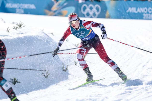 OLYMPICS - Winter Olympic Games, Olympische Spiele, Olympia, OS Milano Cortina 2026 TESERO,ITALY,18.FEB.26 - OLYMPICS, NORDIC SKIING, CROSS COUNTRY SKIING - Winter Olympic Games Milano Cortina 2026, team sprint free, men, women, final. Image shows Magdalena Scherz (AUT).  GEPAxpictures xMatthiasxTrinkl