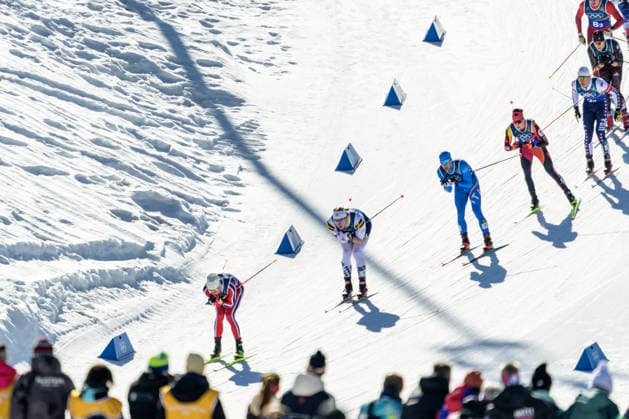260218 Johannes Hosflot Klaebo of Norway and Edvin Anger of Sweden competes in the men s free technique team sprint cross-country skiing final during day 12 of the 2026 Winter Olympics on February 18, 2026 in Val di Fiemme. Photo: Maxim Thore BILDBYRAN kod MT MT0994 skidor cross-country skiing langrenn Olympic Games, Olympische Spiele, Olympia, OS olympics winter olympics os ol olympiska spel vinter-os olympiske leker milano cortina 2026 milan cortina 2026 milano cortina 2026 olympic games milano cortina 2026 winter olympic games milano cortina-os milano cortina-ol vinter-ol 12 bbeng teamsprint sweden sverige norge norway *** 260218 Johannes Hosflot Klaebo of Norway and Edvin Anger of Sweden competes in the men s free technique team sprint cross country skiing final during day 12 of the 2026 Winter Olympics on February 18, 2026 in Val di Fiemme Photo Maxim Thore BILDBYRAN kod MT MT0994 skidor cross country skiing langrenn olympic games olympics winter olympics os ol olympiska spel vinter os olympiske leker milano cortina 2026 milan cortina 2026 milano cortina 2026 olympic games milano cortina 2026 winter olympic games milano cortina os milano cortina ol vinter ol 12 bbeng teamsprint sweden sverige norge norway  Copyright: MAXIMxTHORE BB260218MT067