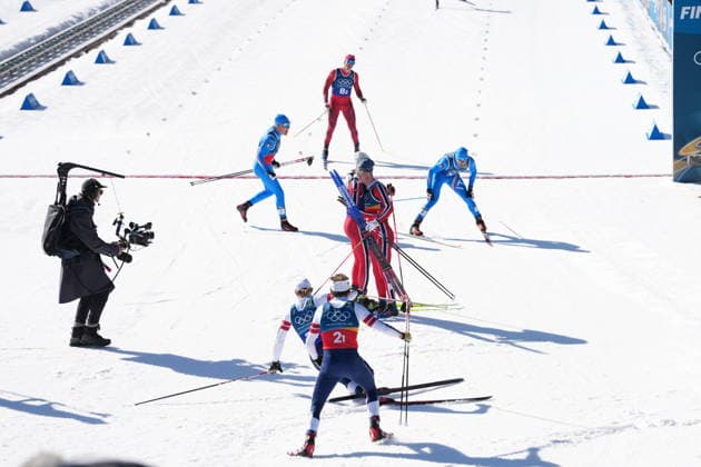 Winter Olympics in Milan Cortina 2026 Val di Fiemme, Italy 20260218. Johannes Hosflot Klaebo from Norway and Einar Hedegart from Norway during the cross-country team sprint on Lago di Tesero during the Winter Olympics in Milano Cortina 2026. Photo: Lise Aserud NTB Val di Fiemme Italy EDITORIAL USE ONLY. RESTRICTED USE FOR BETTING COMPANIES Ref:_SPOjCa7UtawSAA.jpg *** Winter Olympics in Milan Cortina 2026 Val di Fiemme, Italy 20260218 Johannes Hosflot Klaebo from Norway and Einar Hedegart from Norway during the cross country team sprint on Lago di Tesero during the Winter Olympics in Milano Cortina 2026 Photo Lise Aserud NTB Val di Fiemme Italy EDITORIAL USE ONLY RESTRICTED USE FOR BETTING COMPANIES  Copyright: xLisexAserudxx xNTBx