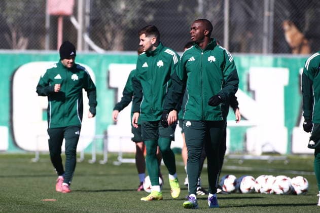 UEFA Europa League - Panathinaikos FC Training Session - Panathinaikos FC attend a training session ahead of the UEFA Europa League Play-Offs 1st leg soccer match between Panathinaikos FC and Victoria Plzen in Athens, Greece, 18 February 2026. IMAGO ONE INCH PRODUCTIONS ATHENS GREECE Copyright: xONExINCHxPRODUCTIONSx 6858397