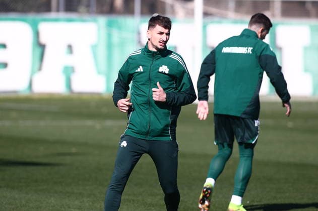 UEFA Europa League - Panathinaikos FC Training Session - Panathinaikos FC attend a training session ahead of the UEFA Europa League Play-Offs 1st leg soccer match between Panathinaikos FC and Victoria Plzen in Athens, Greece, 18 February 2026. IMAGO ONE INCH PRODUCTIONS ATHENS GREECE Copyright: xONExINCHxPRODUCTIONSx 6858375