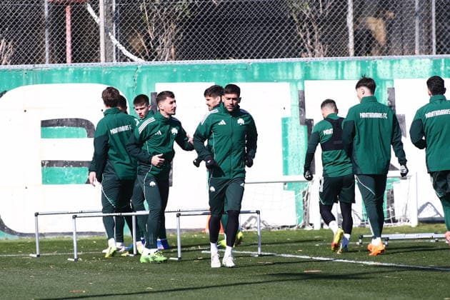 UEFA Europa League - Panathinaikos FC Training Session - Panathinaikos FC attend a training session ahead of the UEFA Europa League Play-Offs 1st leg soccer match between Panathinaikos FC and Victoria Plzen in Athens, Greece, 18 February 2026. IMAGO ONE INCH PRODUCTIONS ATHENS GREECE Copyright: xONExINCHxPRODUCTIONSx 6858383