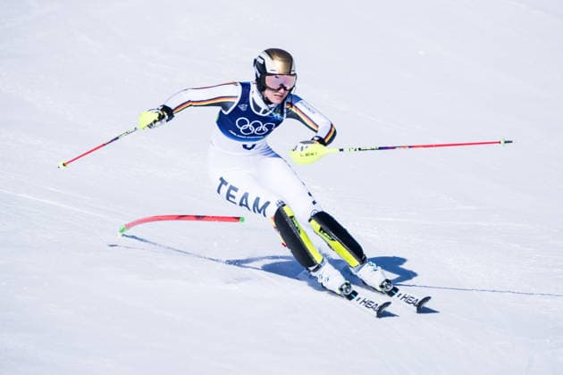 TOFANE, ITALY - FEBRUARY 18: Lena Duerr (Germany) during the Alpine Skiing Women s Slalom at the Milano Cortina 2026 Olympics at Tofane Alpine Skiing Centre on day 12 of the Milano Cortina 2026 Olympics on February 18, 2026 in Tofane, Italy. Editorial use only. Italy Copyright: xSteffiexWunderlx
