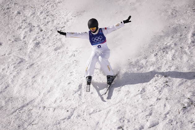 (260218) -- LIVIGNO, Feb. 18, 2026 -- Chen Meiting of China competes during the freestyle skiing women s aerials qualification 2 at the Milan-Cortina 2026 Olympic Winter games, Winterspiele,Spiele, Summer games in Livigno, Italy, Feb. 18, 2026. ) (MICO2026)ITALY-LIVIGNO-OLYMPIC WINTER GAMES-FREESTYLE SKIING-WOMEN S AERIALS-QUALIFICATION HuxChao 