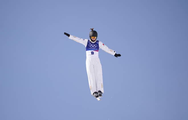 (260218) -- LIVIGNO, Feb. 18, 2026 -- Chen Meiting of China competes during the freestyle skiing women s aerials qualification 2 at the Milan-Cortina 2026 Olympic Winter games, Winterspiele,Spiele, Summer games in Livigno, Italy, Feb. 18, 2026. ) (MICO2026)ITALY-LIVIGNO-OLYMPIC WINTER GAMES-FREESTYLE SKIING-WOMEN S AERIALS-QUALIFICATION HuxChao 