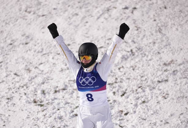 (260218) -- LIVIGNO, Feb. 18, 2026 -- Chen Meiting of China reacts during the freestyle skiing women s aerials qualification 2 at the Milan-Cortina 2026 Olympic Winter games, Winterspiele,Spiele, Summer games in Livigno, Italy, Feb. 18, 2026. ) (MICO2026)ITALY-LIVIGNO-OLYMPIC WINTER GAMES-FREESTYLE SKIING-WOMEN S AERIALS-QUALIFICATION HuxChao 