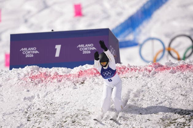 (260218) -- LIVIGNO, Feb. 18, 2026 -- Chen Meiting of China competes during the freestyle skiing women s aerials qualification 2 at the Milan-Cortina 2026 Olympic Winter games, Winterspiele,Spiele, Summer games in Livigno, Italy, Feb. 18, 2026. ) (MICO2026)ITALY-LIVIGNO-OLYMPIC WINTER GAMES-FREESTYLE SKIING-WOMEN S AERIALS-QUALIFICATION HuxChao 