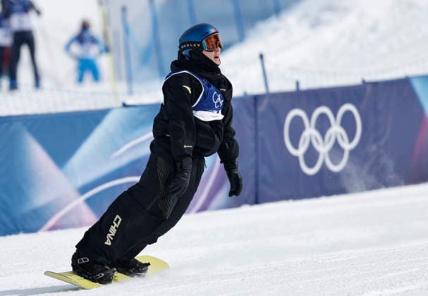 (260218) -- LIVIGNO, Feb. 18, 2026 -- Su Yiming of China reacts during the snowboard men s snowboard slopestyle final at the Milan-Cortina 2026 Olympic Winter games, Winterspiele,Spiele, Summer games in Livigno, Italy, Feb. 18, 2026. ) (MICO2026)ITALY-LIVIGNO-OLYMPIC WINTER GAMES-SNOWBOARD-MEN S SLOPESTYLE-FINAL WangxPeng 